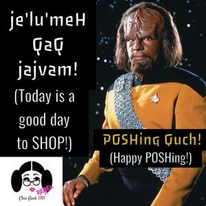 It’s ALWAYS a Good Day to SHOP! POSHing Quch! Happy POSHing! 🤓